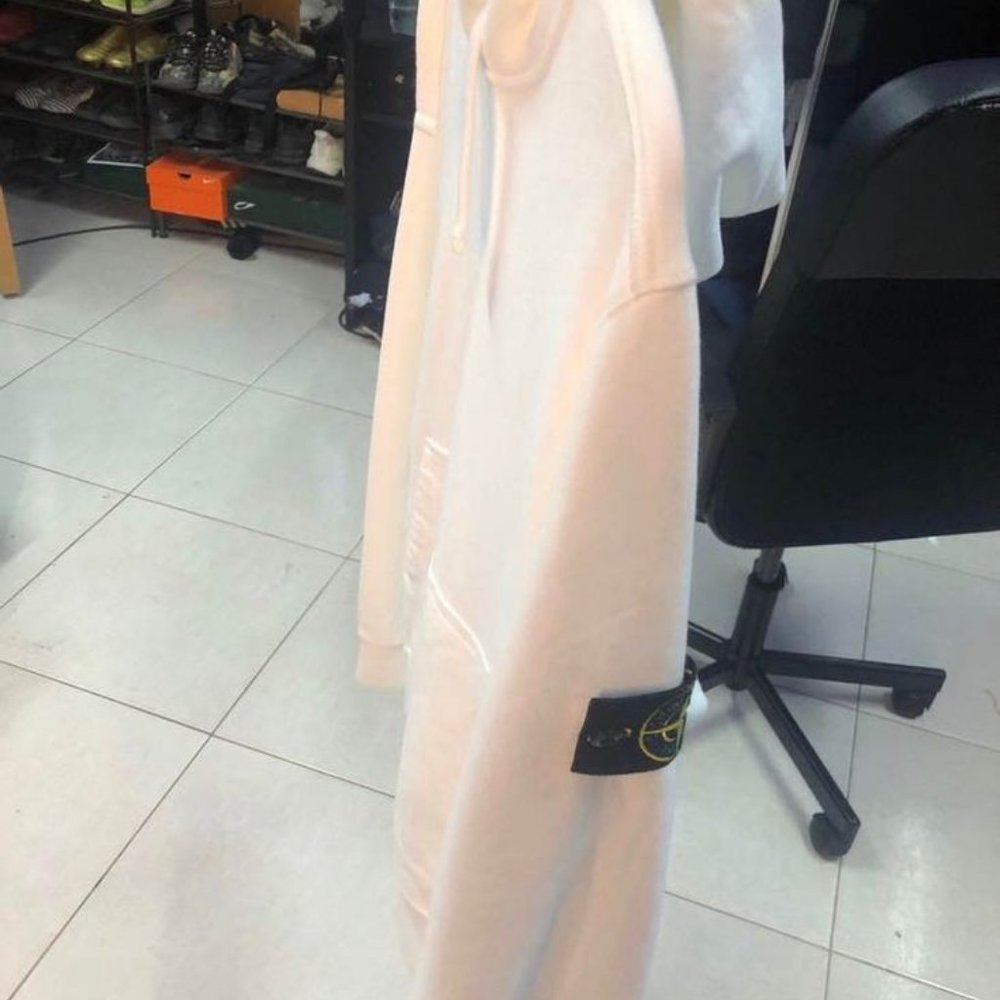 Stone Island hoodie white